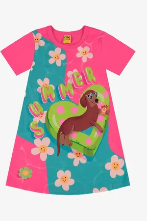 Rovitex Kids Infantil - Vestido Com Estampa Rovi