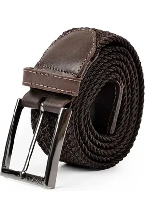 FERRACINI Cinto Masculino FC675C Flex Couro Elástico Trançado