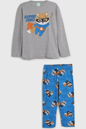 KYLY Kit Pijama 2pçs Longo Blusa E Calça