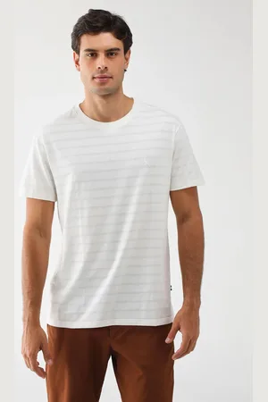 Reserva Camiseta Regular Listrada Off-White