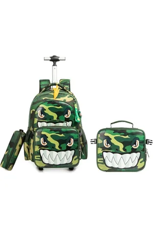 Lequeen Infantil - Kit Mochila Rodinhas Lancheira Estojo Escolar