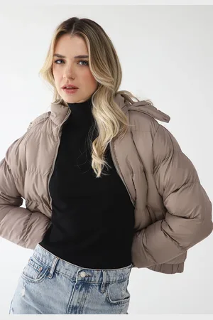FACINELLI Jaqueta Puffer Nylon Matelassê Com Capuz