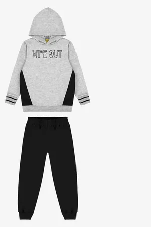 Rovitex Kids Infantil - Conjunto Blusão Com Capuz E Calça Rovi