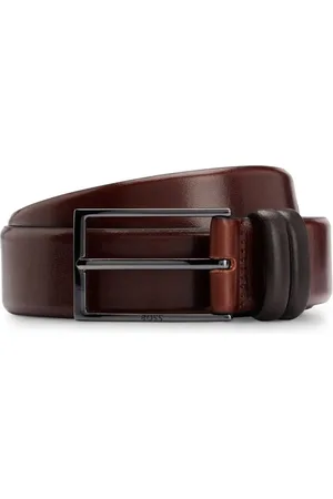 HUGO BOSS Cinto De Couro Vegetal Com Ferragens De Metal