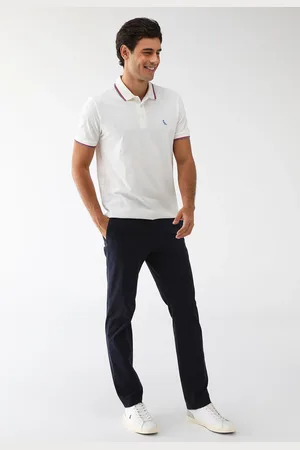 Reserva Camisa Polo Reta Friso Duplo Off-White