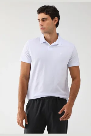 Reserva Camisa Polo Reta Piquet Logo Branca
