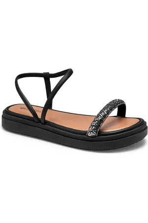 MISSISSIPI Sandália Flatform MI242 Feminina - Preta