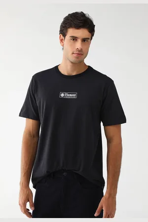 Element Camiseta Reta Logo Preta