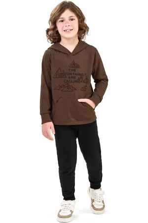 Elian Infantil - Conjunto Menino Camiseta com Capuz