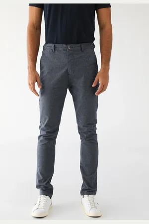Aleatory Calça Chino Ajuste Lateral Azul-Marinho