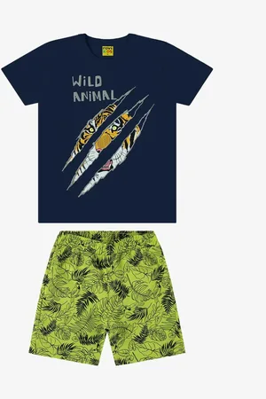 Rovitex Kids Infantil - Conjunto Camiseta com Bermuda Rovi
