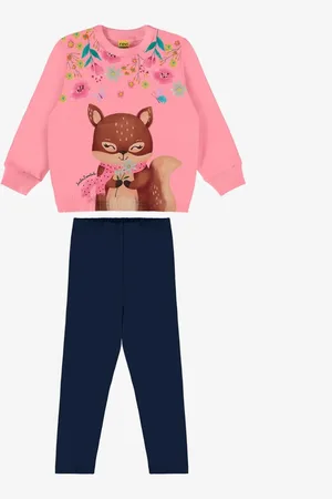 Rovitex Kids Infantil - Conjunto Blusão Com Legging Rovi