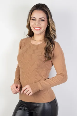 Enluaze Blusa gola redonda feminina 81158