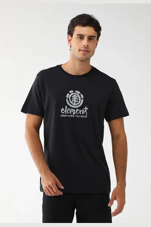 Element Camiseta Reta Logo Preta