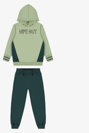 Rovitex Kids Infantil - Conjunto Blusão Com Capuz E Calça Rovi