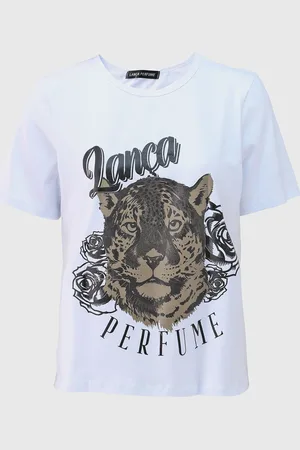 LANCA PERFUME Camiseta Reta Onça Branca