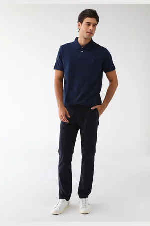 Reserva Camisa Polo Reta Piquet Logo Azul-Marinho