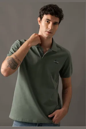 Calvin Klein Polo Masculina Logo Re Issue Calvin Klein Médio