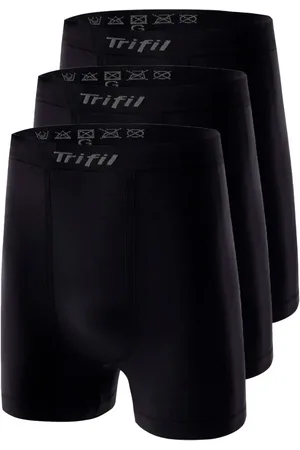 TRIFIL Kit com 3 Cuecas Boxer 4411 Plus Size