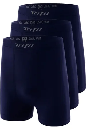 TRIFIL Kit com 3 Cuecas Boxer 4411 Plus Size