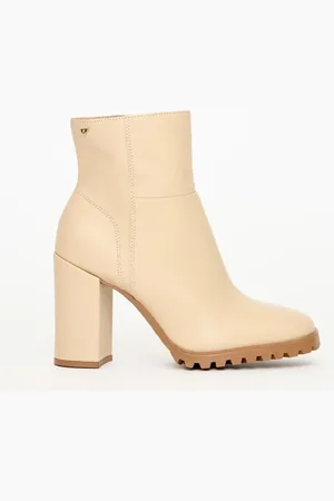 LANCA PERFUME Bota Couro Tratorada Salto Bloco