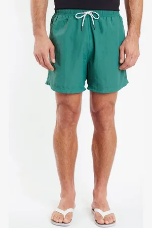Aramis Shorts de Elástico Básico Color Verde Folha