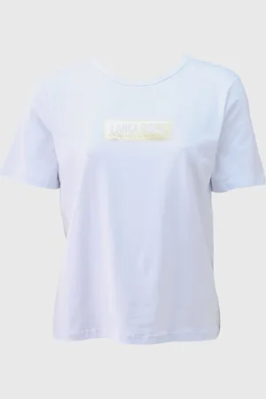 LANCA PERFUME Camiseta Reta Logo Branca