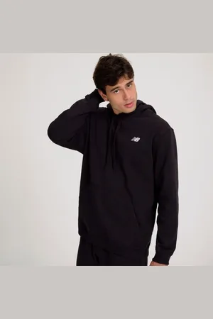 New Balance Casaco Com Capuz Small Logo Masculino PRETO
