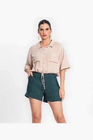 Endless Shorts Feminino Em Viscose Creponada