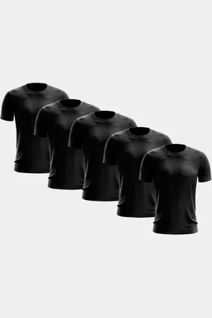 ADRIBEN Kit 5 Camisetas Masculina Manga Curta Dry Fit Básica Lisa Proteção Solar UV Térmica Blusa Academia Esporte Camisa