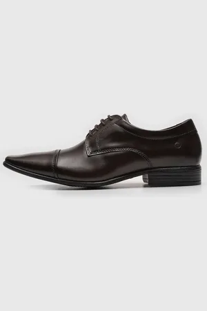Democrata Sapato Social Mahogany