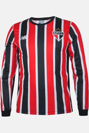 New Balance Camisa Manga Longa Away São Paulo Masculina VERMELHO