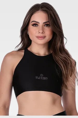 Summer Soul Top Fitness Sem Bojo Fechado na Frente e Nadador