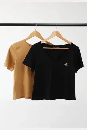 LANCA PERFUME Kit 2pçs Camiseta Reta Logo Preta