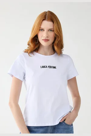 LANCA PERFUME Camiseta Reta Logo Branca