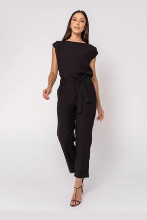 Salvatore Fashion Calça de Alfaiataria com Pregas e Barra com Dobra Salvatore