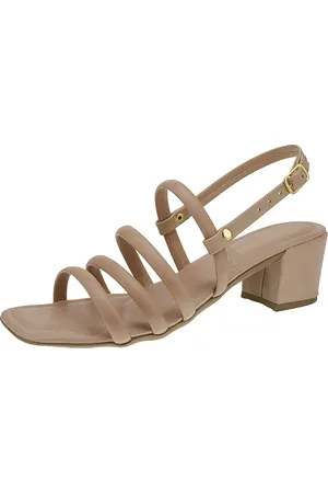 Shekinah Salto Feminino Sandália Saltinho Baixo Tiras Fivela Moda