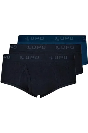 LUPO Kit com 3 Cuecas Slip com Abertura 546-002