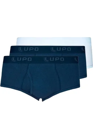 LUPO Kit com 3 Cuecas Slip com Abertura 546-002