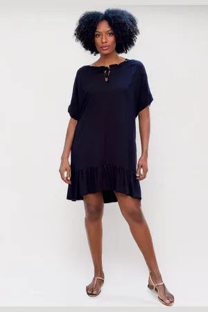 Amazonia Vital Vestido curto amplo gola princesa