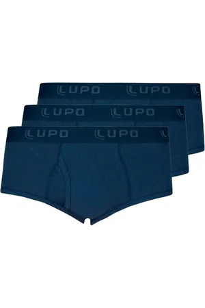 LUPO Kit com 3 Cuecas Slip com Abertura 546-002