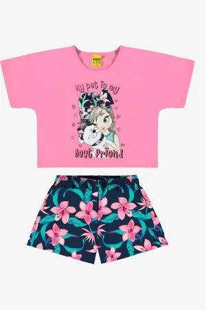 Rovitex Kids Infantil - Conjunto Blusa com Shorts Rovi