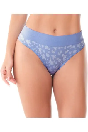 Zee Rucci Calcinha Tanga Jacquard Sem Costura Jardim de Hortênsias