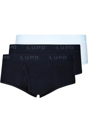 LUPO Kit com 3 Cuecas Slip com Abertura 546-002