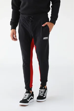 Aeropostale Calça de Moletom Jogger Logo Preta