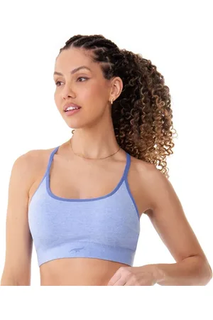 Zee Rucci Top Fitness Mescla Rib Sem Costura com Bojo Removível Jardim de Hortênsias