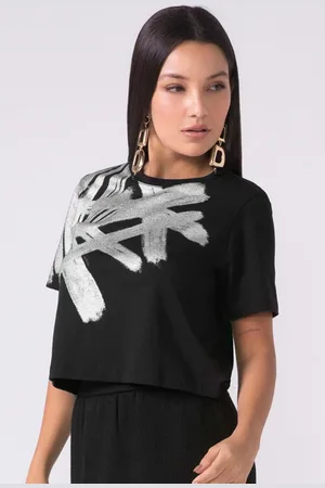 Marialicia T-Shirt Feminina Abstrata