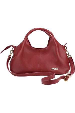 Mr. Gutt Bolsa Tiracolo Transversal Em Couro Vermelha