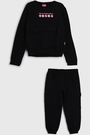 Kamylus Infantil - Conjunto 2pçs Manga Longa Blusa E Calça De Moletom