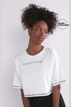 Marialicia T-Shirt Feminina Cropped
